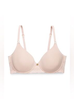 Natori Light Blush Smooth T-Shirt Bra with Lace Band PR2-106